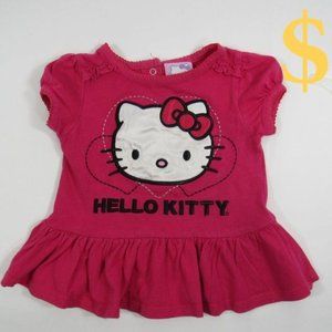 Hello Kitty Pink Dress Toddler Baby Sz 12Month